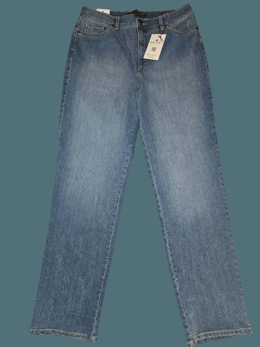 Gloria Vanderbilt Amanda The Original Slimming High Rise Jeans Women 16 Long